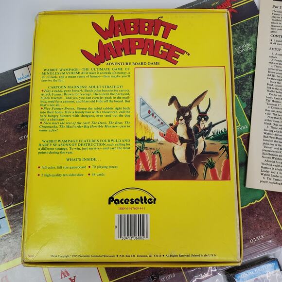 Wabbit Wampage/Wabbit's Wevenge - Pacesetter Games Board Games 1986 - Picture 6 of 16